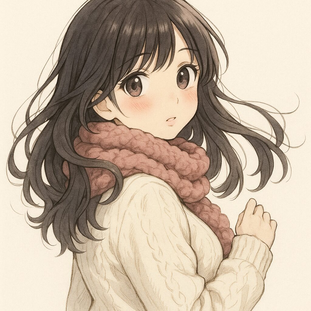 フリースクールの女の子イラスト